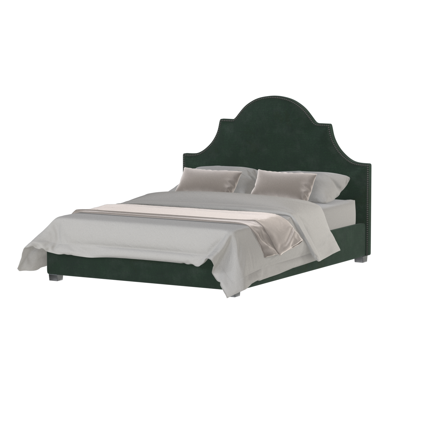 Ariana Double Bed with Elegant Headboard