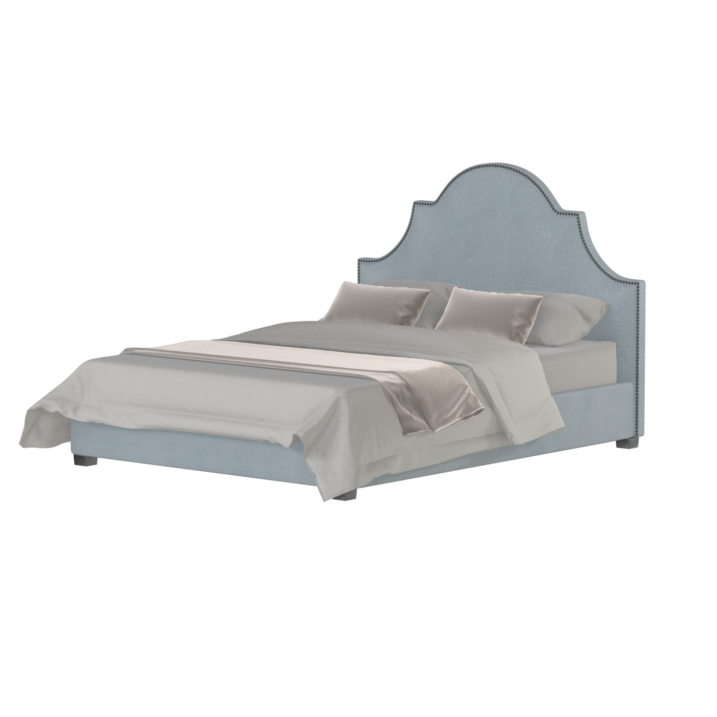 Ariana Double Bed with Elegant Headboard
