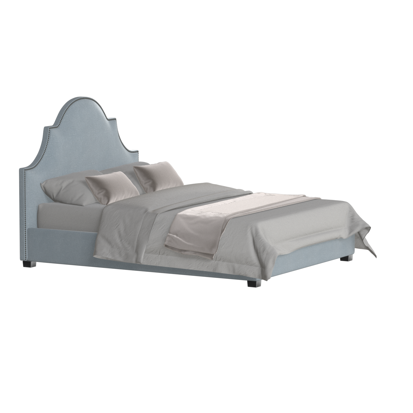 Ariana Double Bed with Elegant Headboard