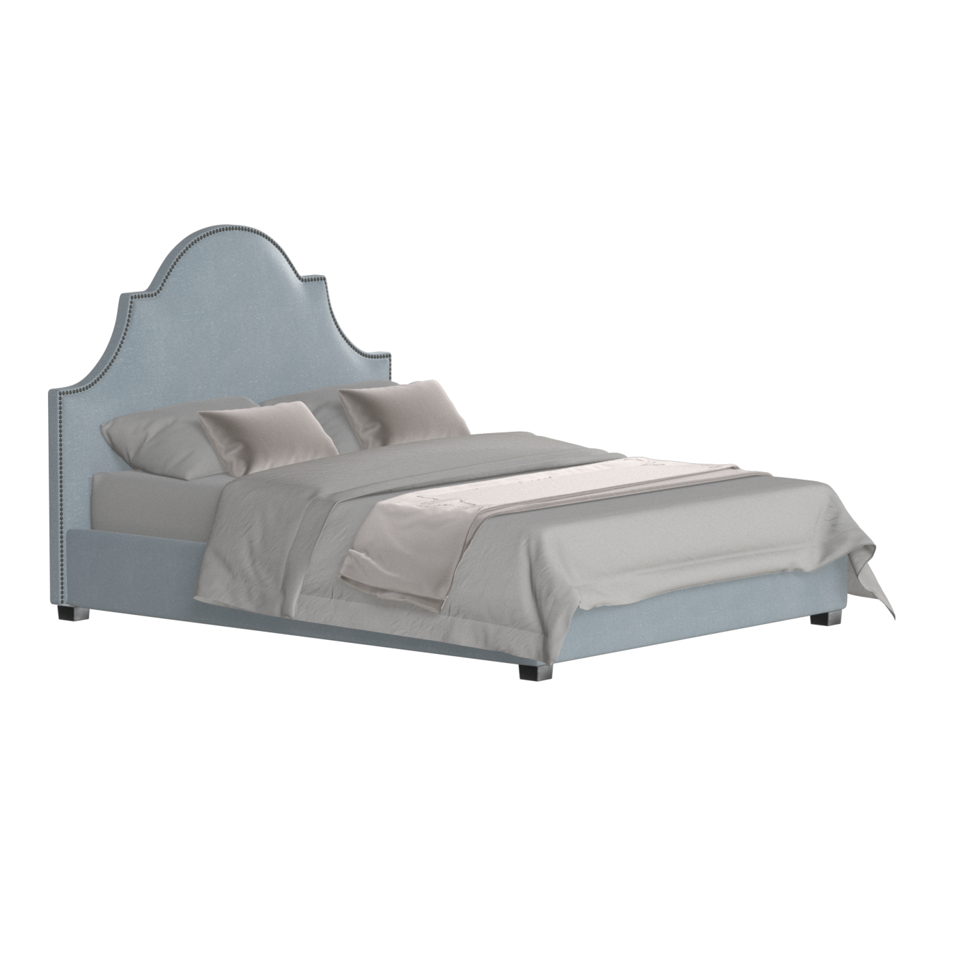 Ariana Double Bed with Elegant Headboard