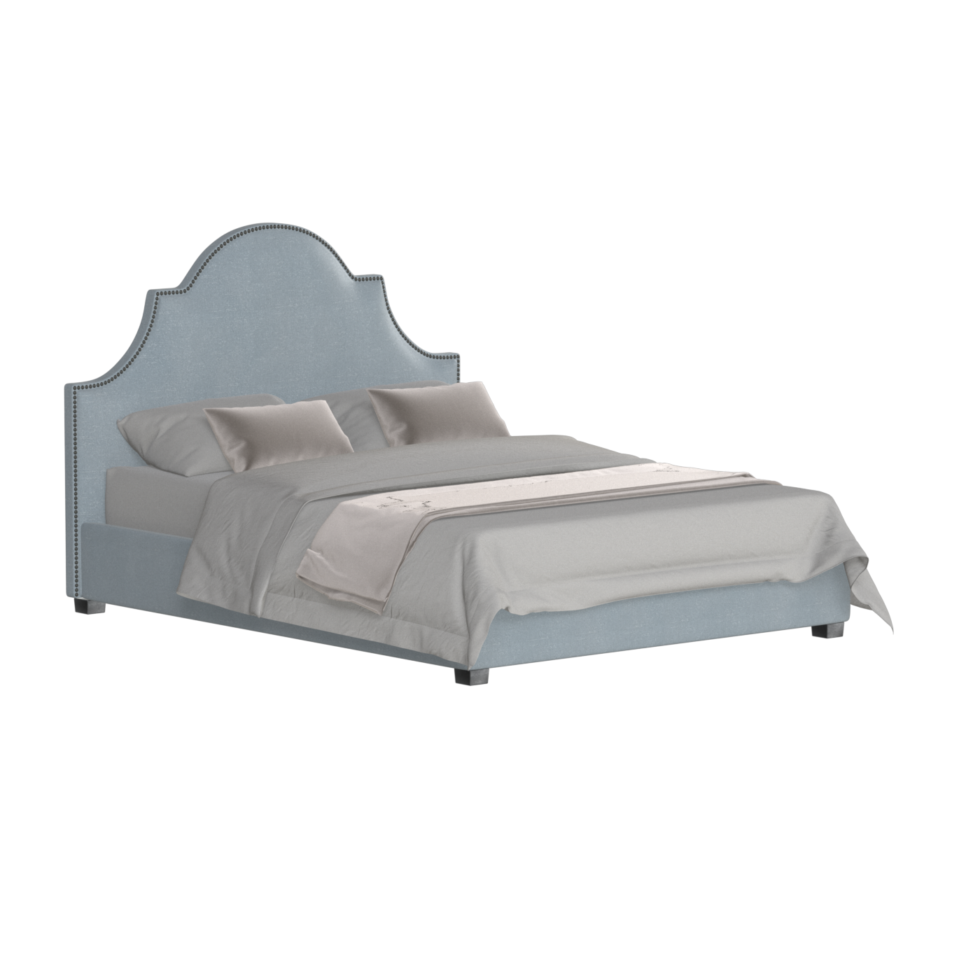 Ariana Double Bed with Elegant Headboard