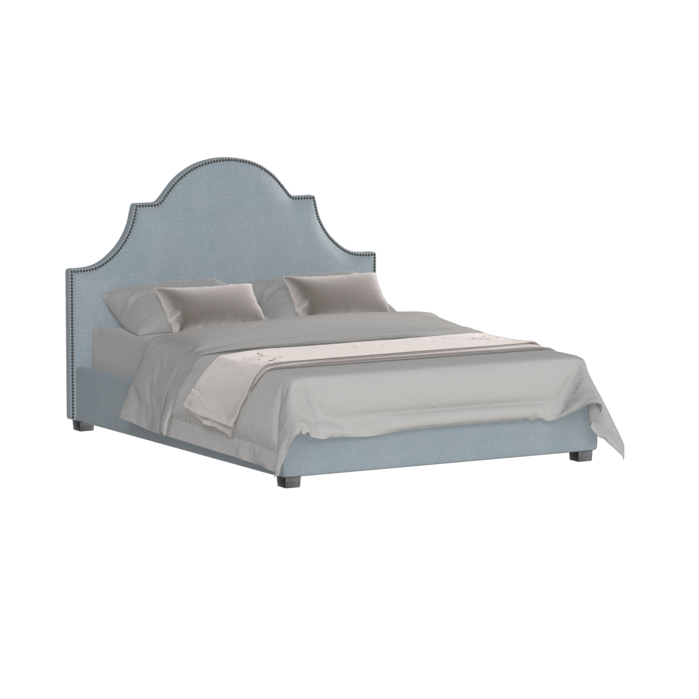 Ariana Double Bed with Elegant Headboard