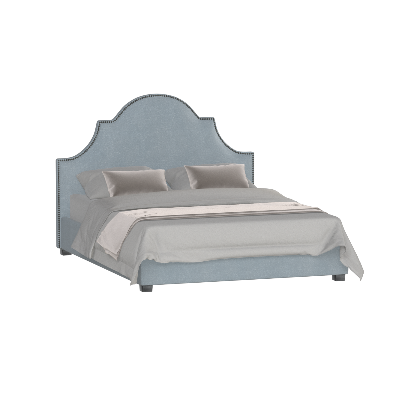 Ariana Double Bed with Elegant Headboard