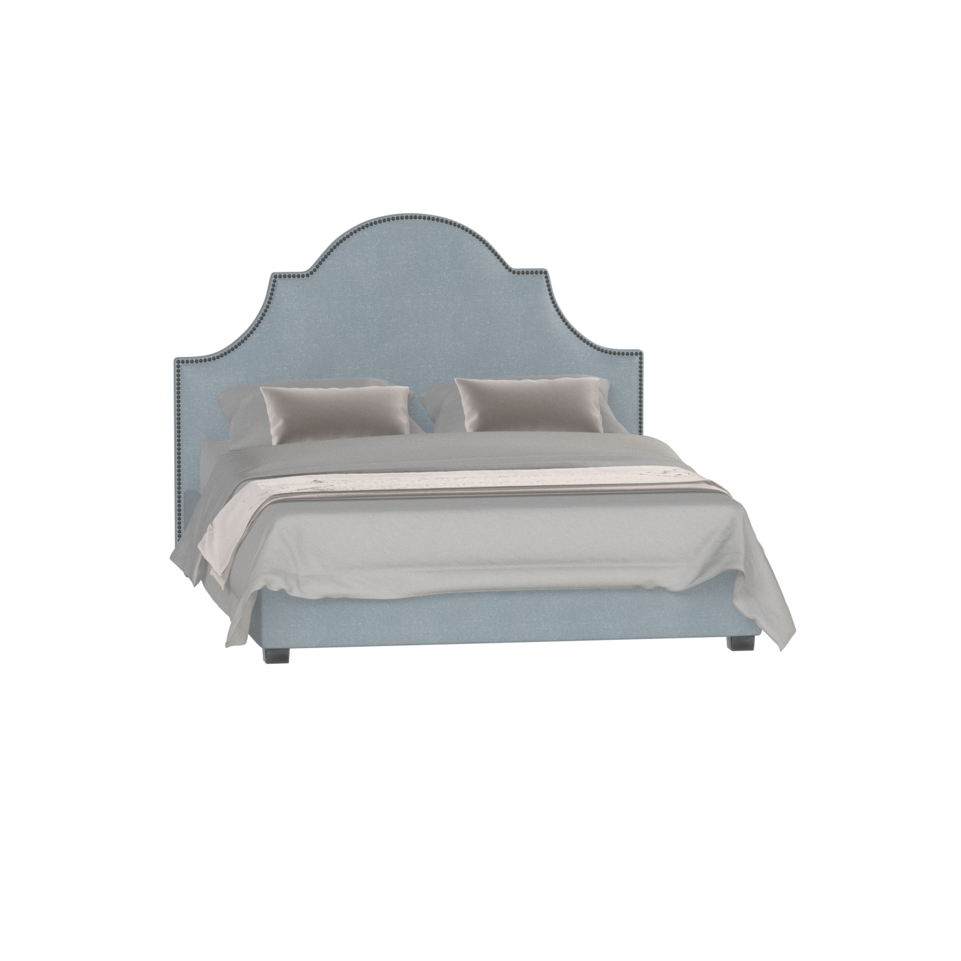 Ariana Double Bed with Elegant Headboard