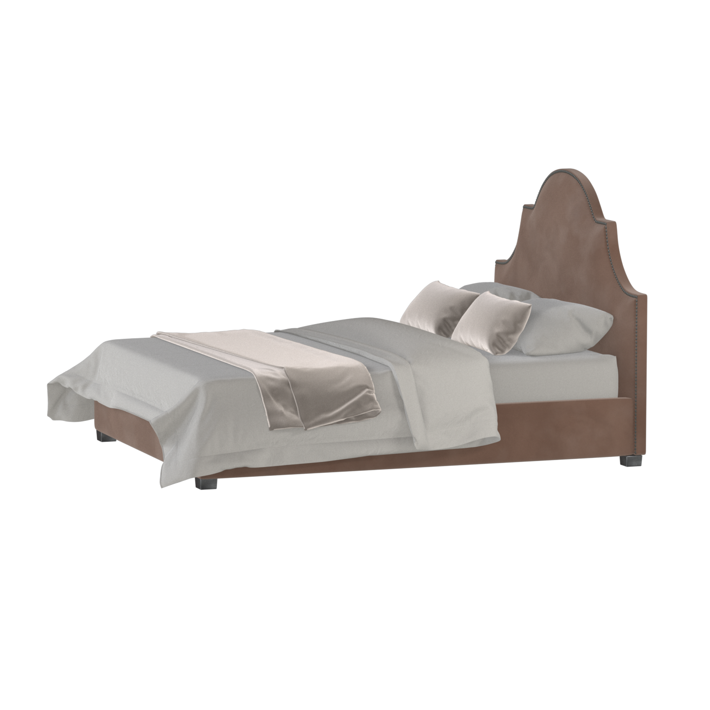 Ariana Double Bed with Elegant Headboard
