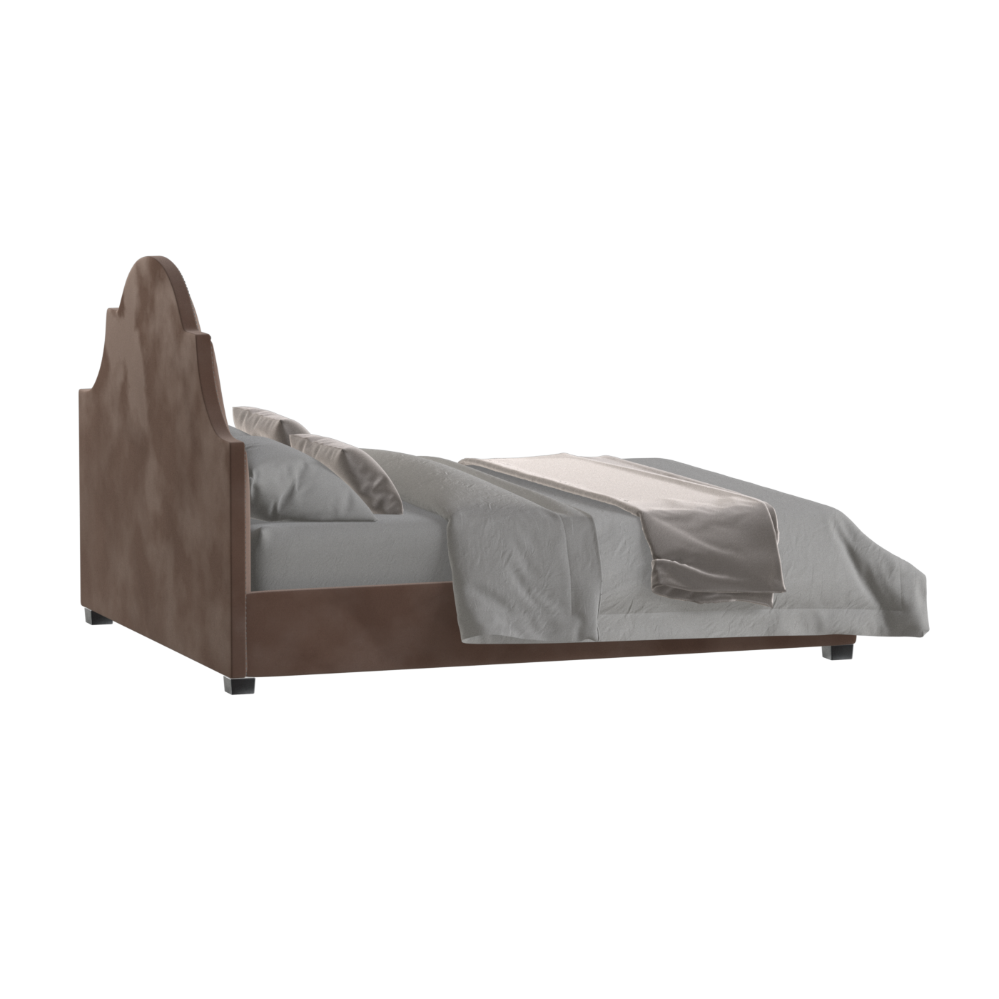Ariana Double Bed with Elegant Headboard