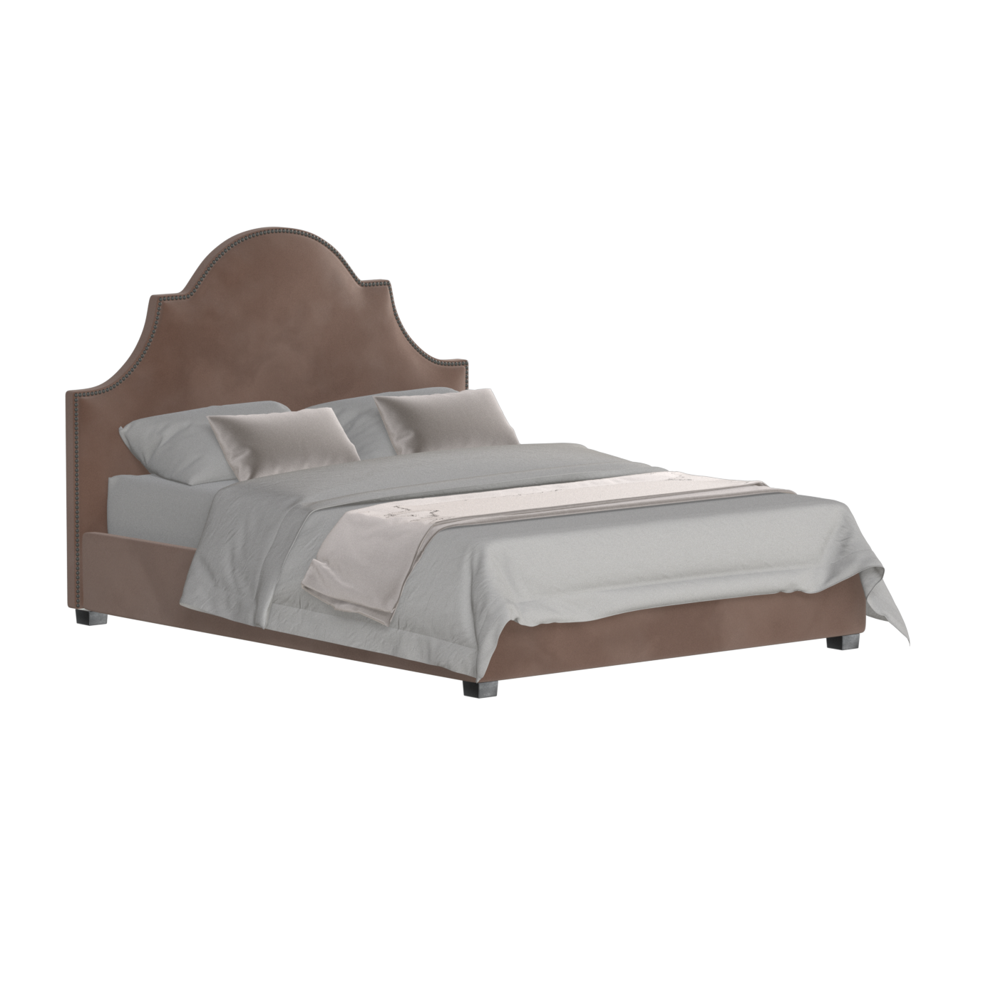 Ariana Double Bed with Elegant Headboard