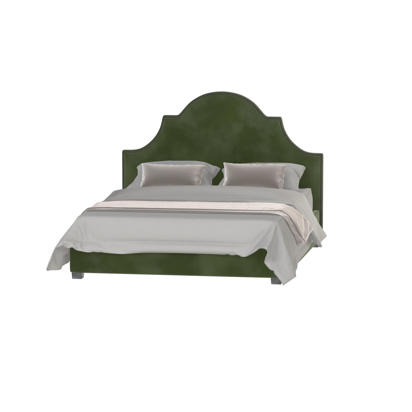 Ariana Double Bed with Elegant Headboard