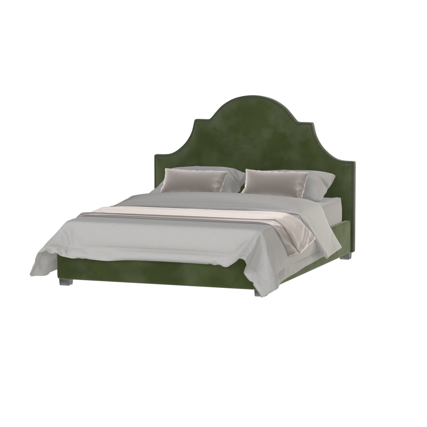 Ariana Double Bed with Elegant Headboard