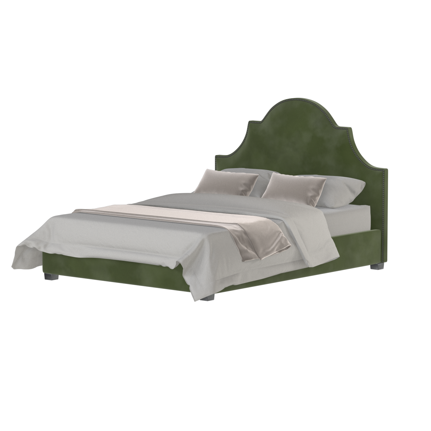 Ariana Double Bed with Elegant Headboard