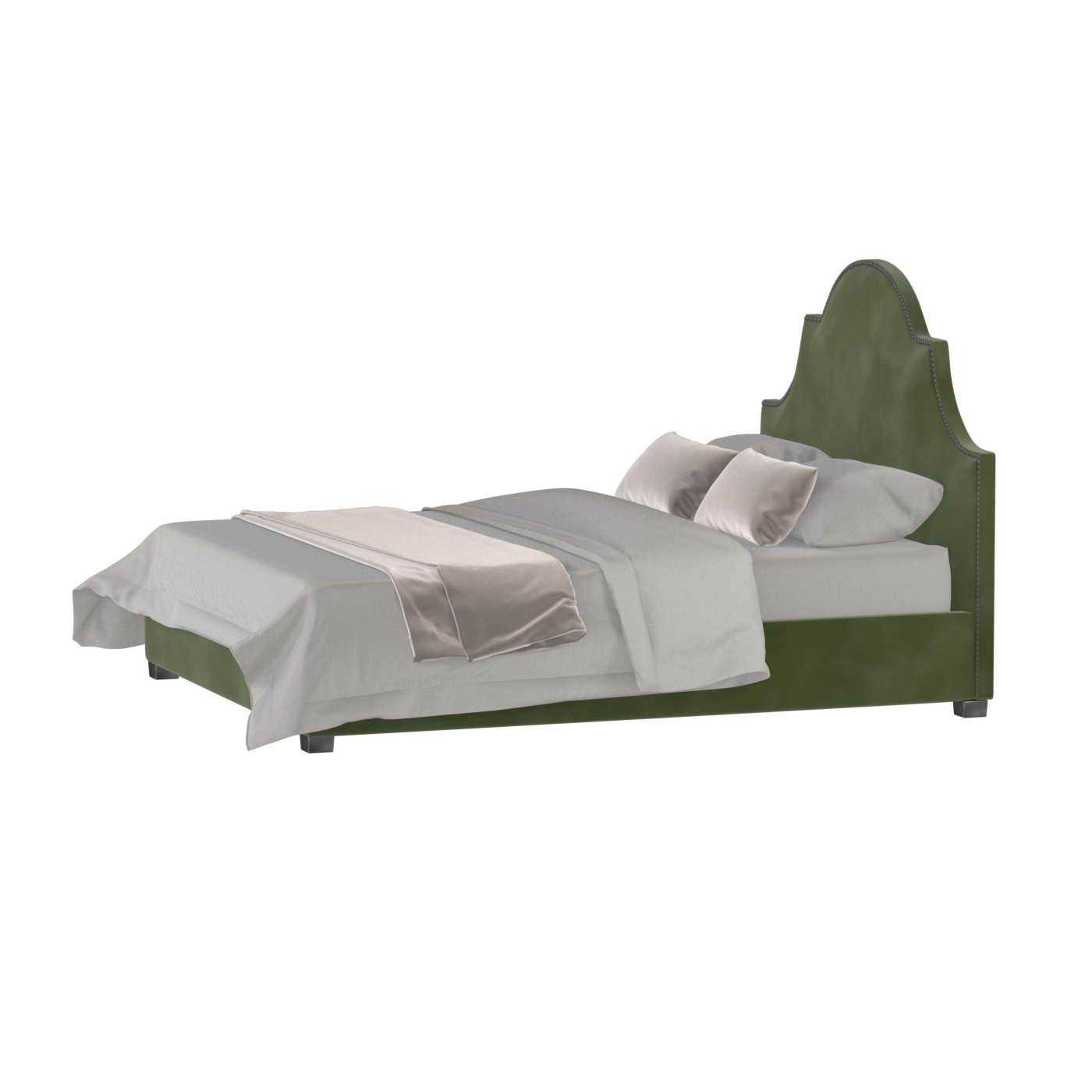 Ariana Double Bed with Elegant Headboard