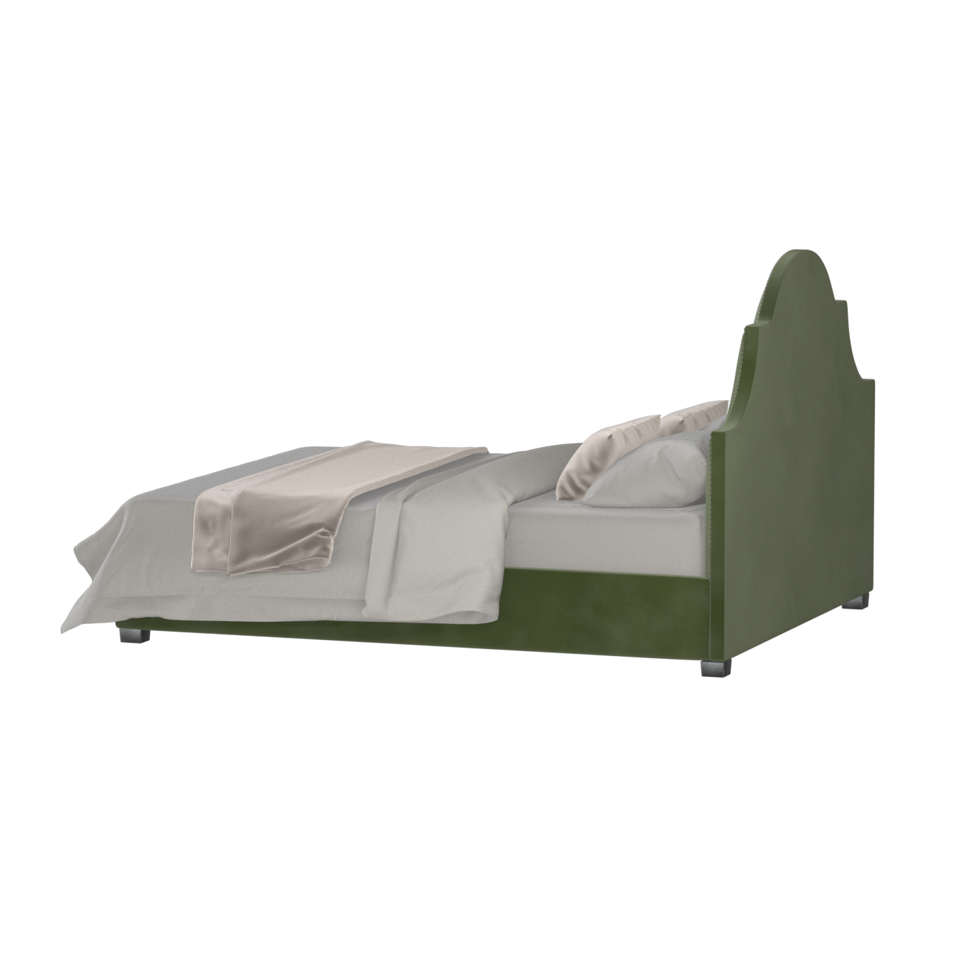 Ariana Double Bed with Elegant Headboard