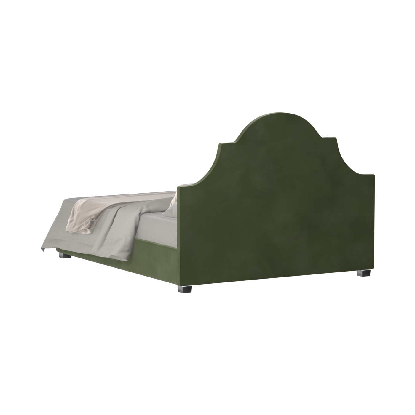Ariana Double Bed with Elegant Headboard