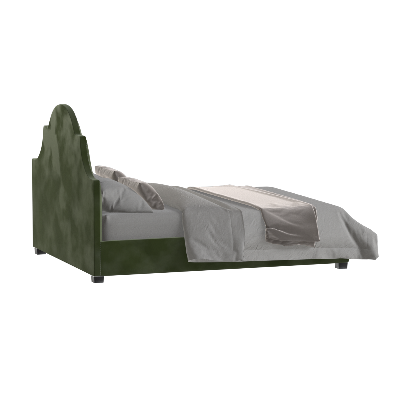 Ariana Double Bed with Elegant Headboard