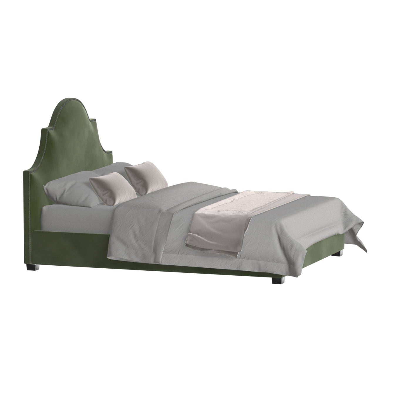 Ariana Double Bed with Elegant Headboard