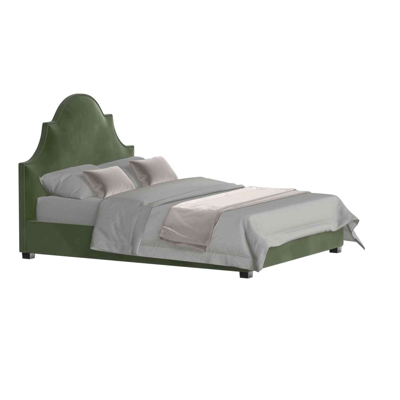 Ariana Double Bed with Elegant Headboard