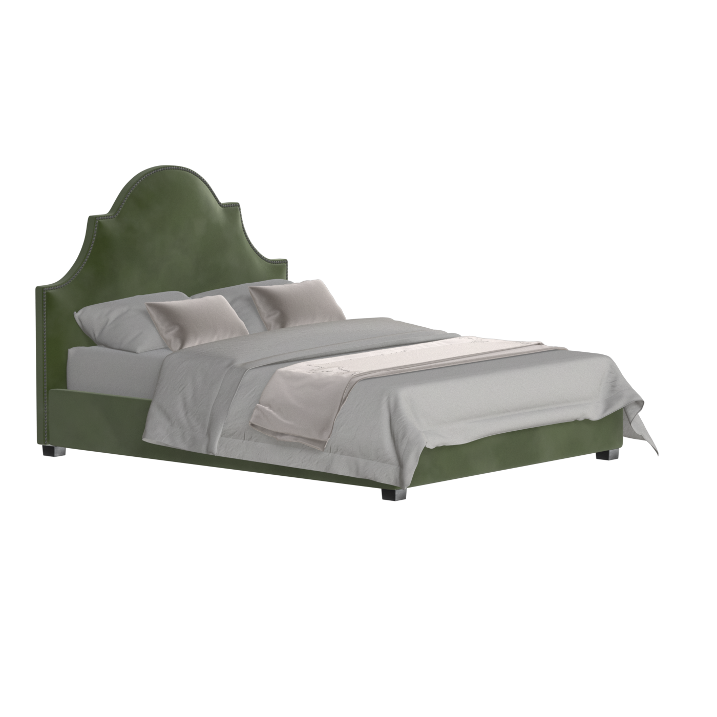 Ariana Double Bed with Elegant Headboard