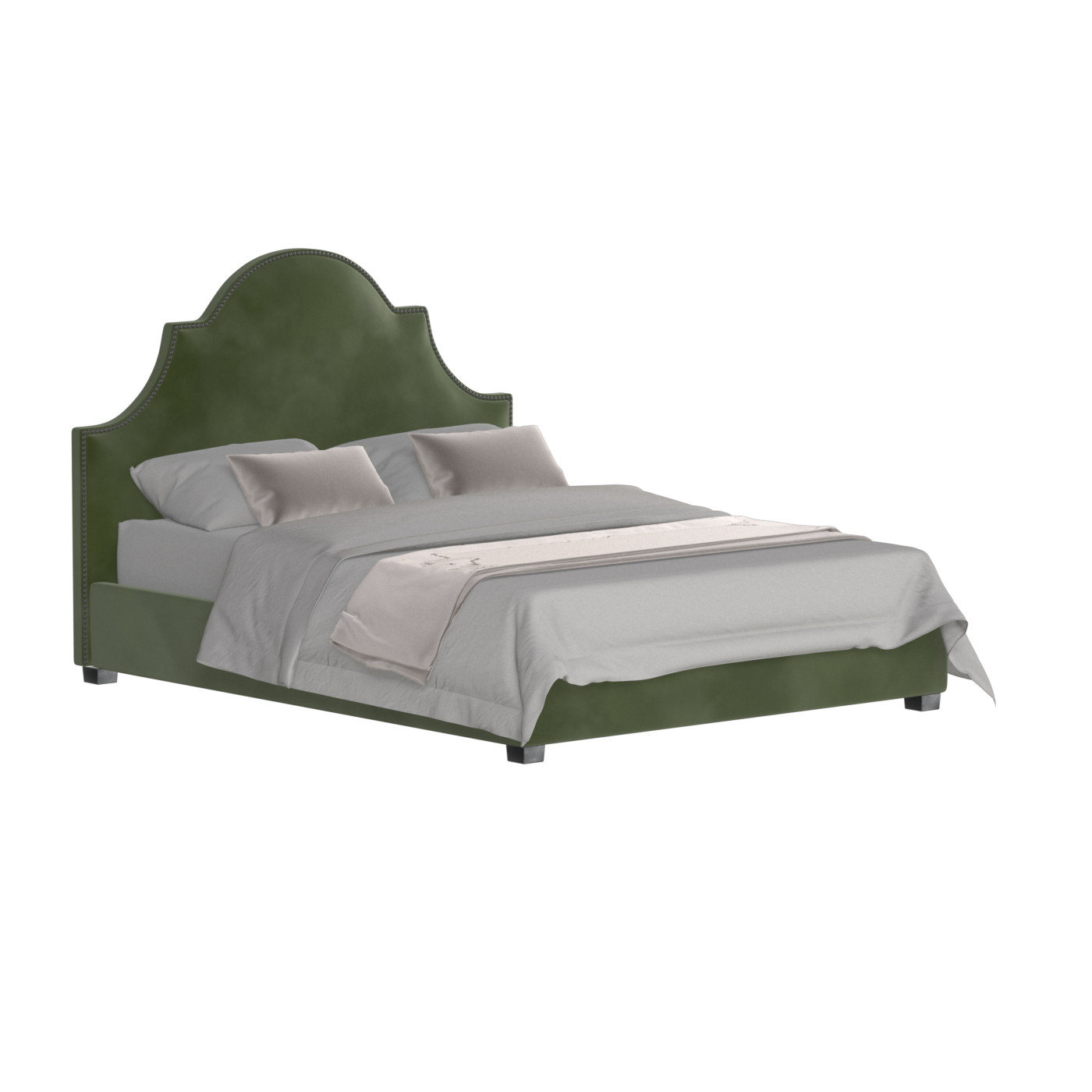 Ariana Double Bed with Elegant Headboard