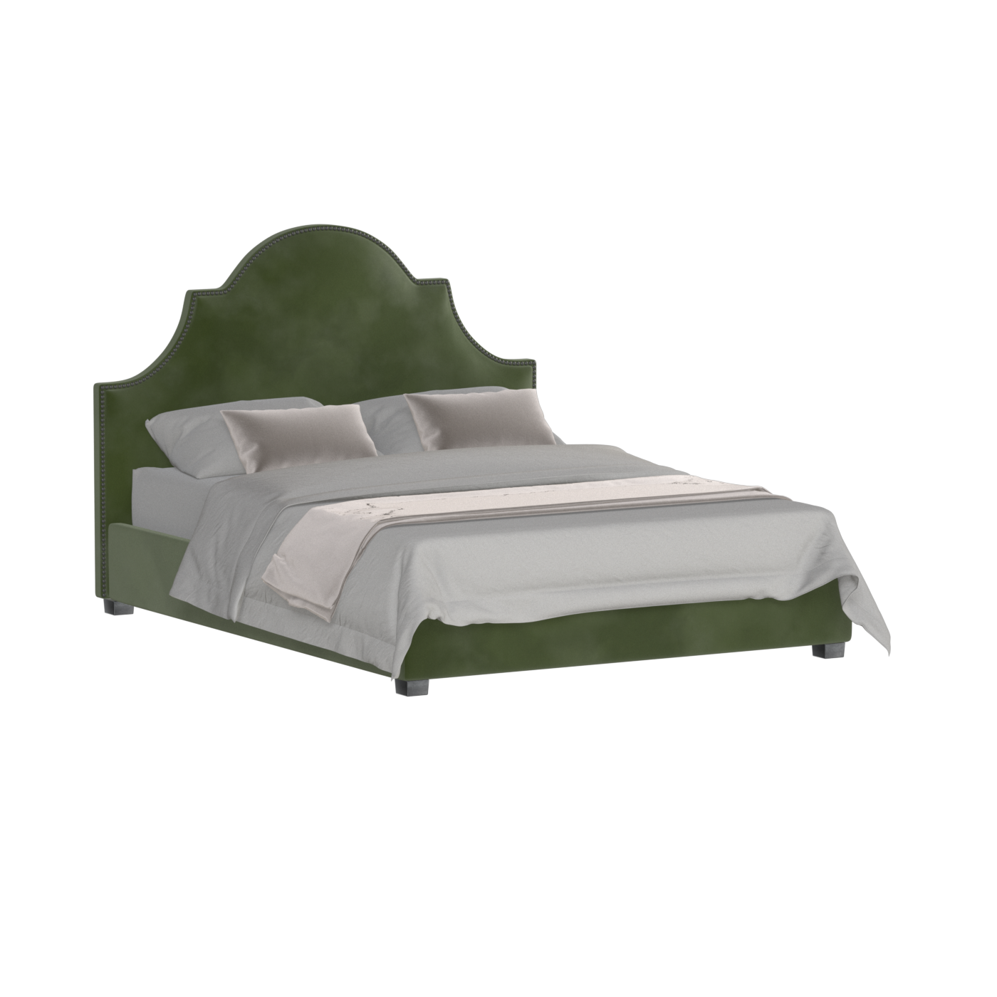 Ariana Double Bed with Elegant Headboard
