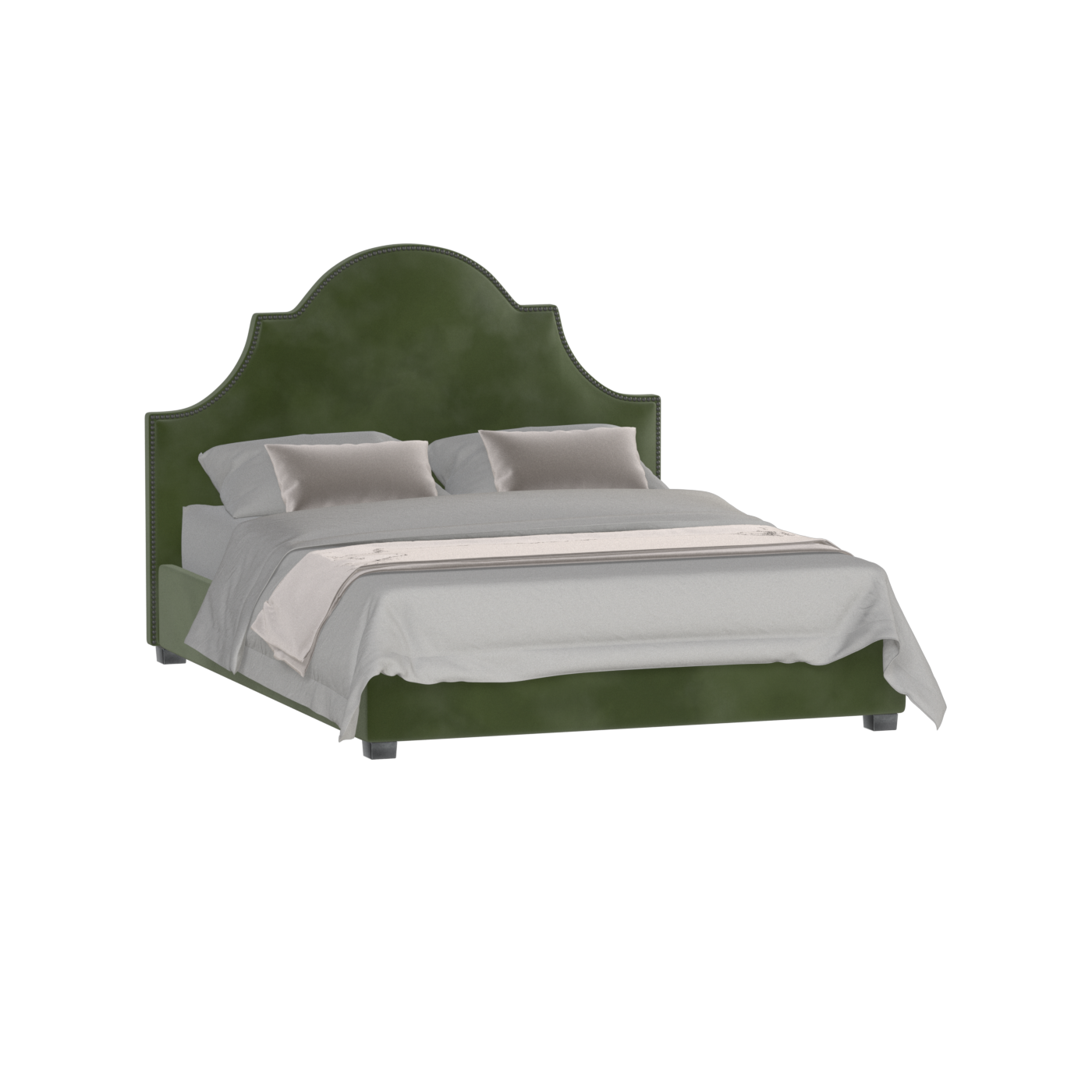 Ariana Double Bed with Elegant Headboard