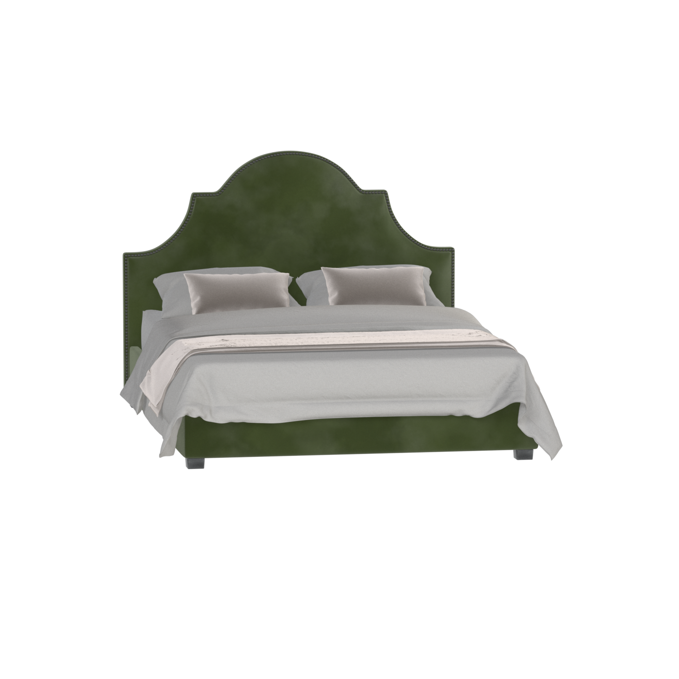 Ariana Double Bed with Elegant Headboard