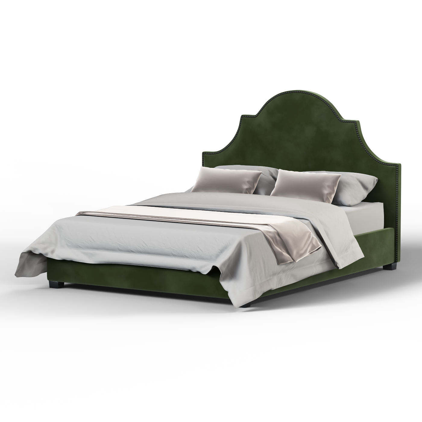 Ariana Double Bed with Elegant Headboard