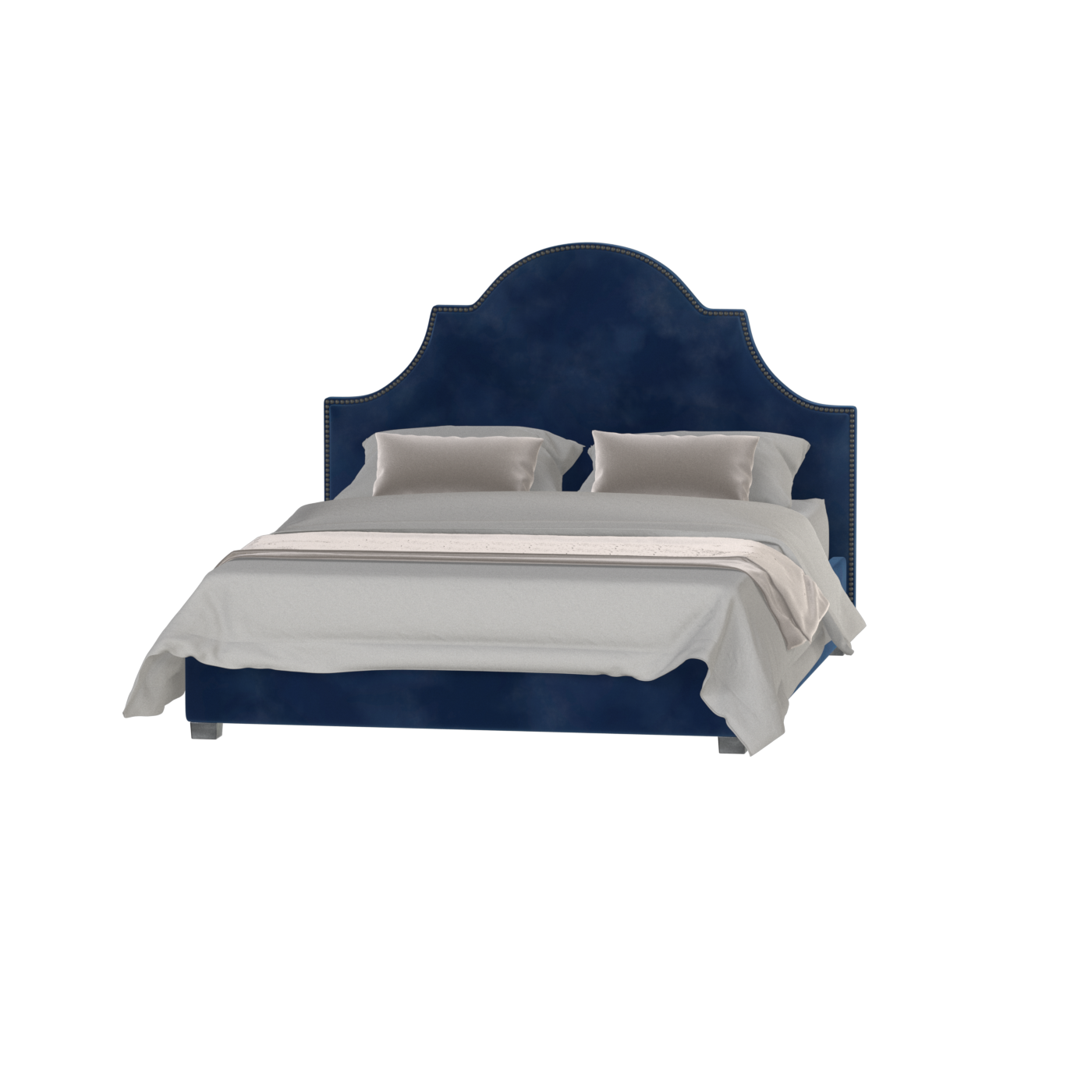 Ariana Double Bed with Elegant Headboard