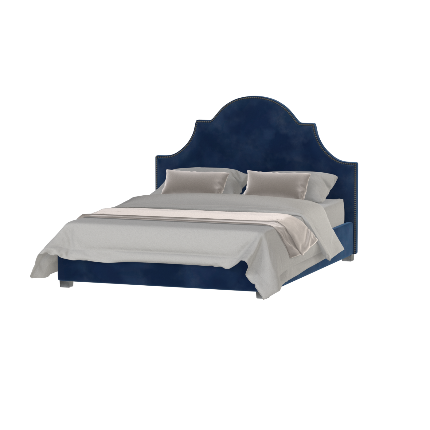 Ariana Double Bed with Elegant Headboard