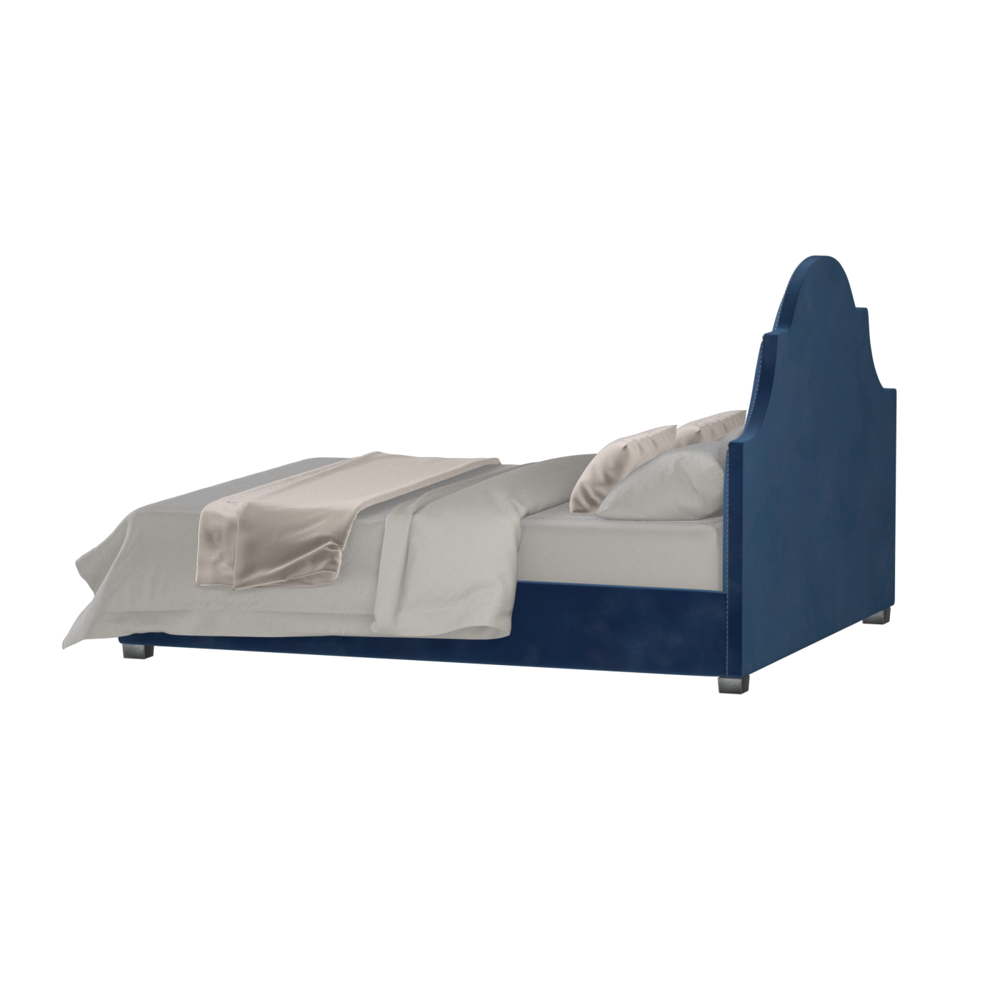 Ariana Double Bed with Elegant Headboard