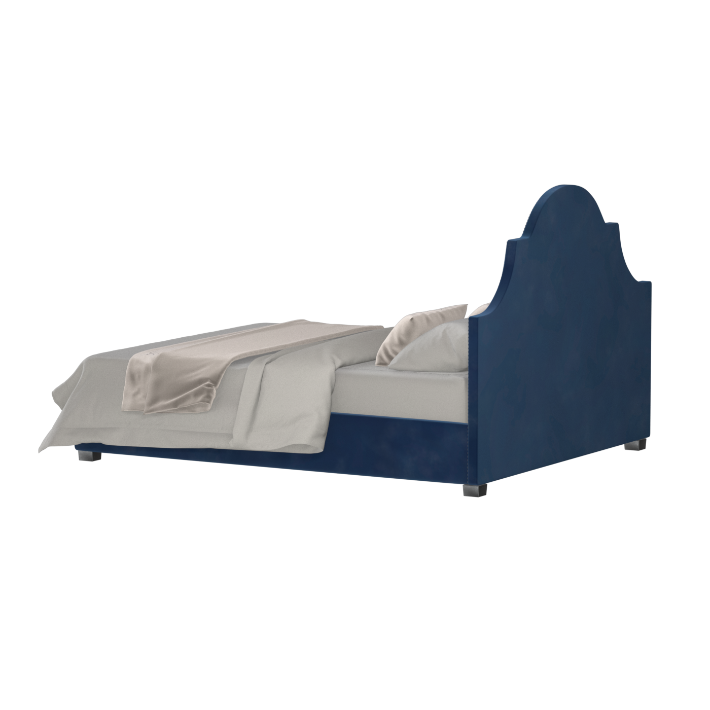 Ariana Double Bed with Elegant Headboard