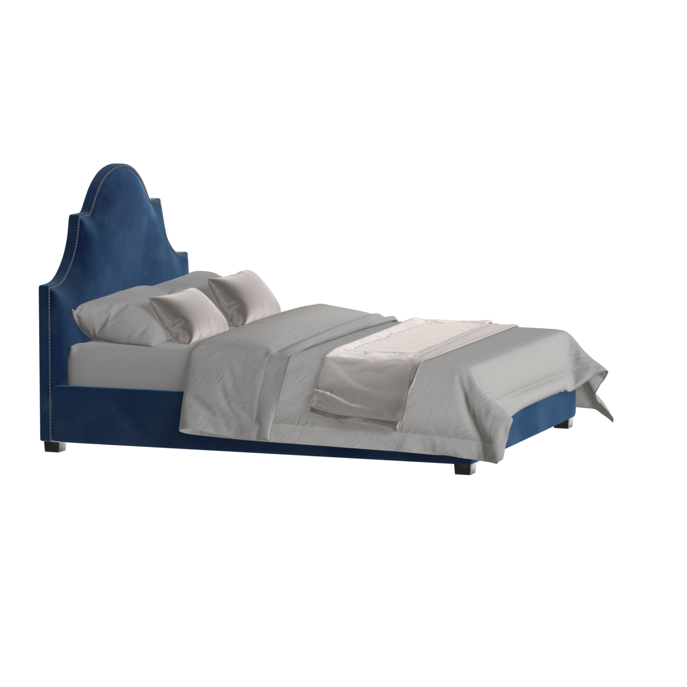 Ariana Double Bed with Elegant Headboard