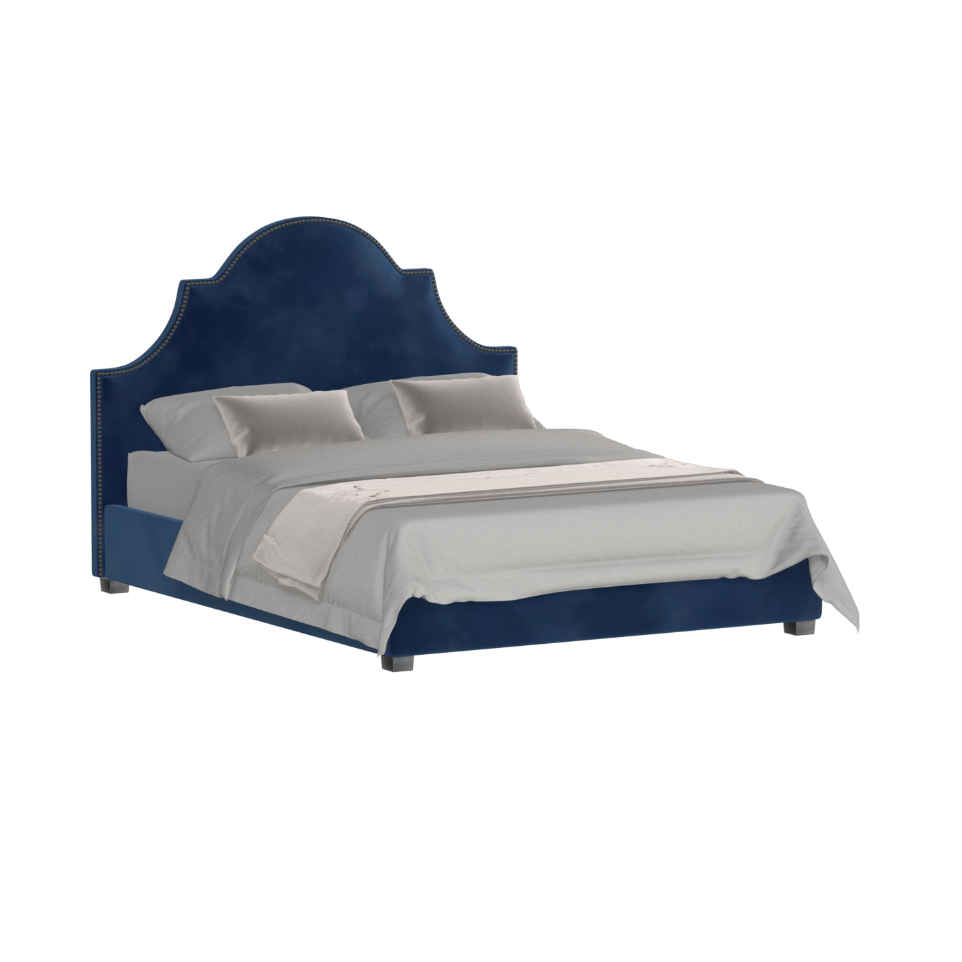 Ariana Double Bed with Elegant Headboard