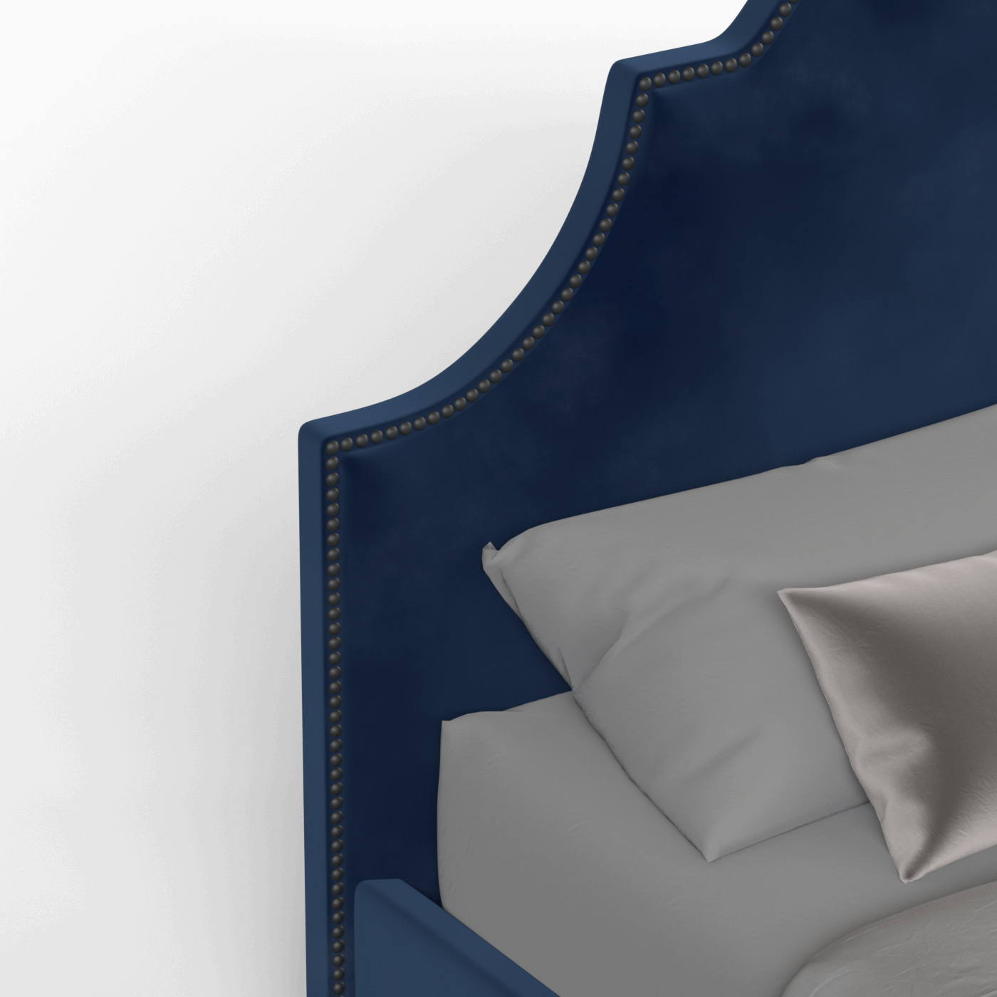 Ariana Double Bed with Elegant Headboard