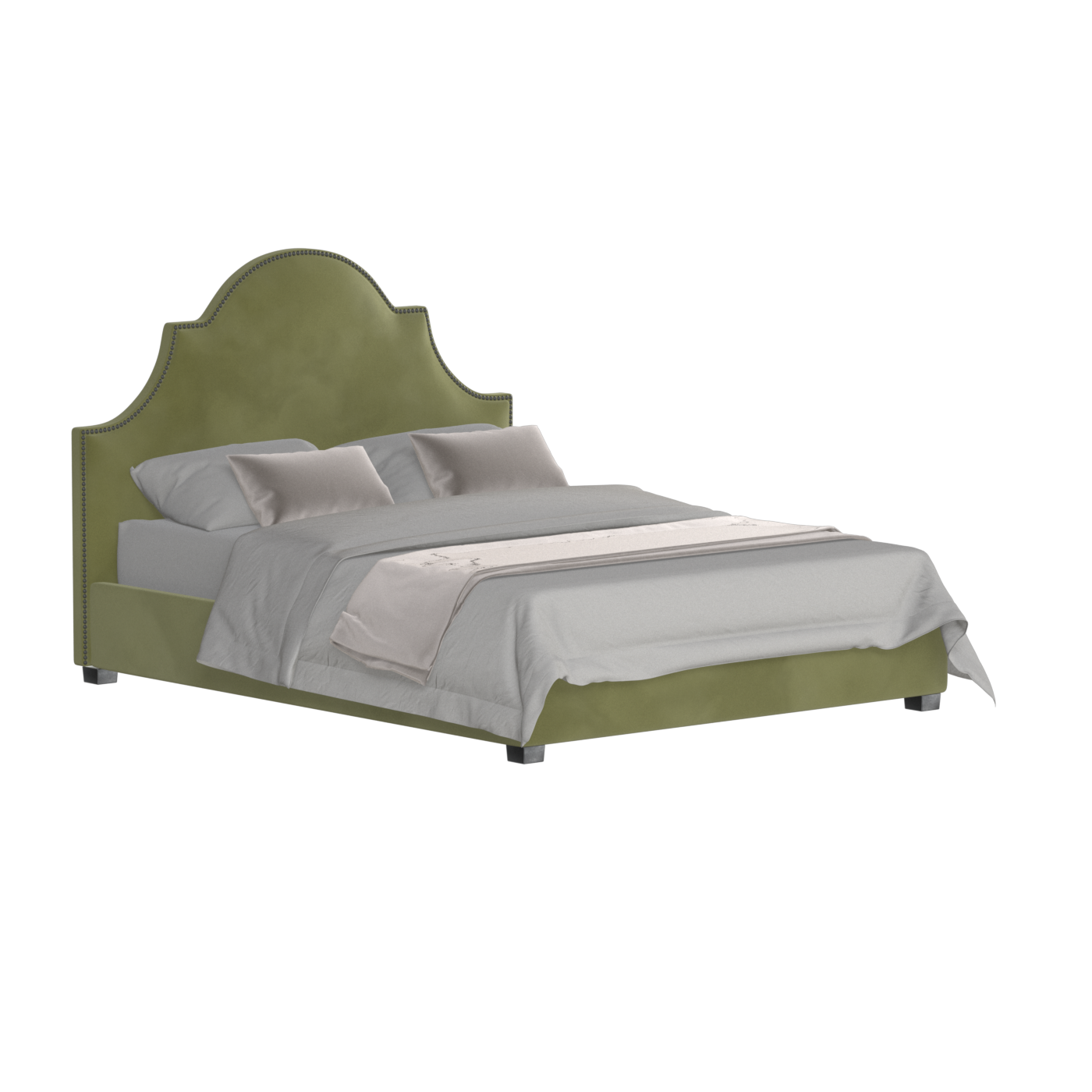 Ariana Double Bed with Elegant Headboard