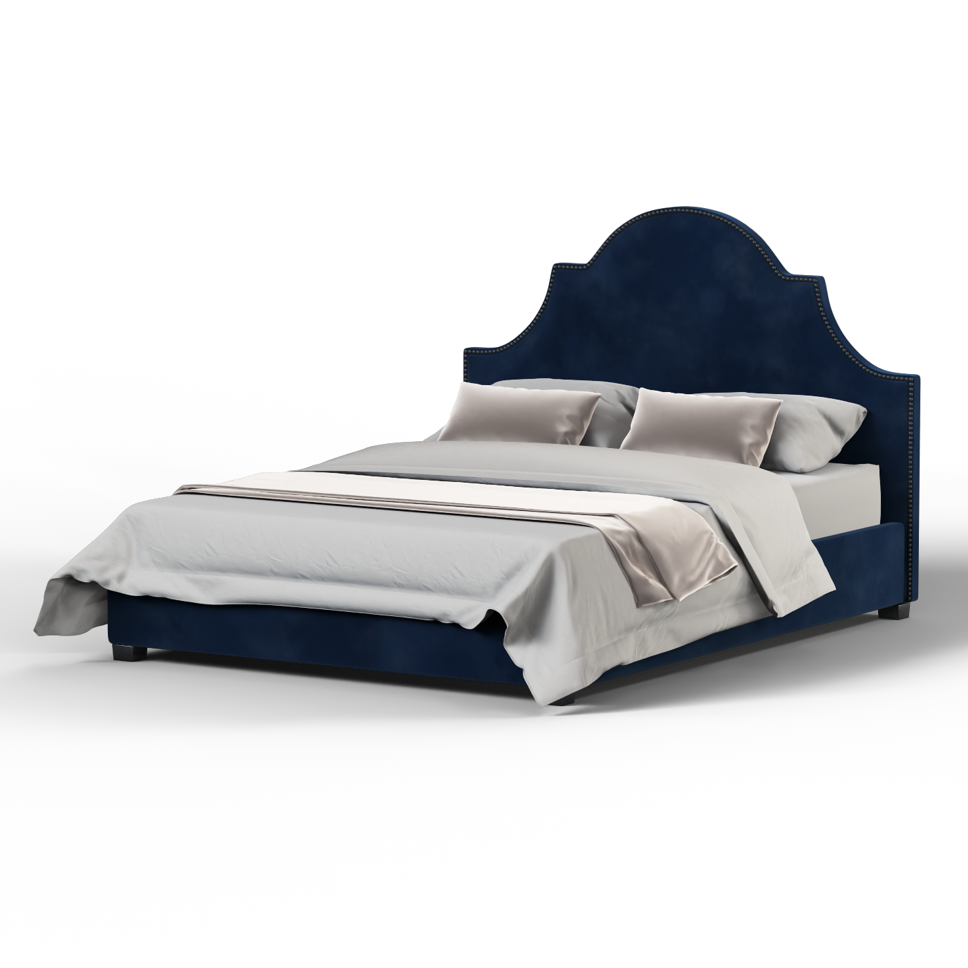Ariana Double Bed with Elegant Headboard