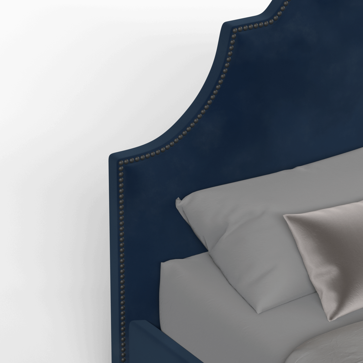 Ariana Double Bed with Elegant Headboard