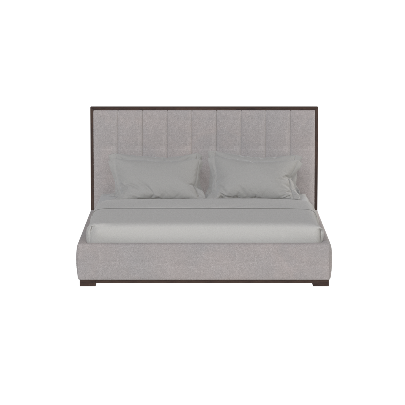 Ava Bed with Framed Vertical Headboard Panels