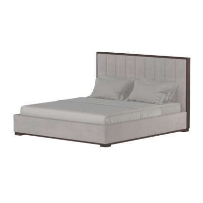 Ava Bed with Framed Vertical Headboard Panels