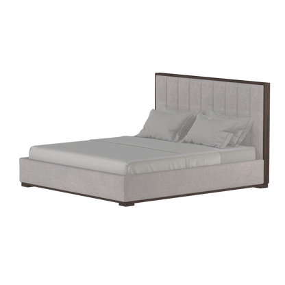 Ava Bed with Framed Vertical Headboard Panels
