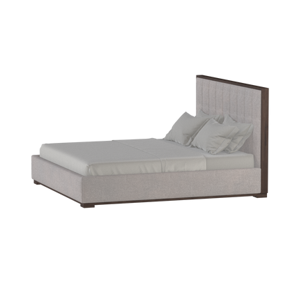 Ava Bed with Framed Vertical Headboard Panels