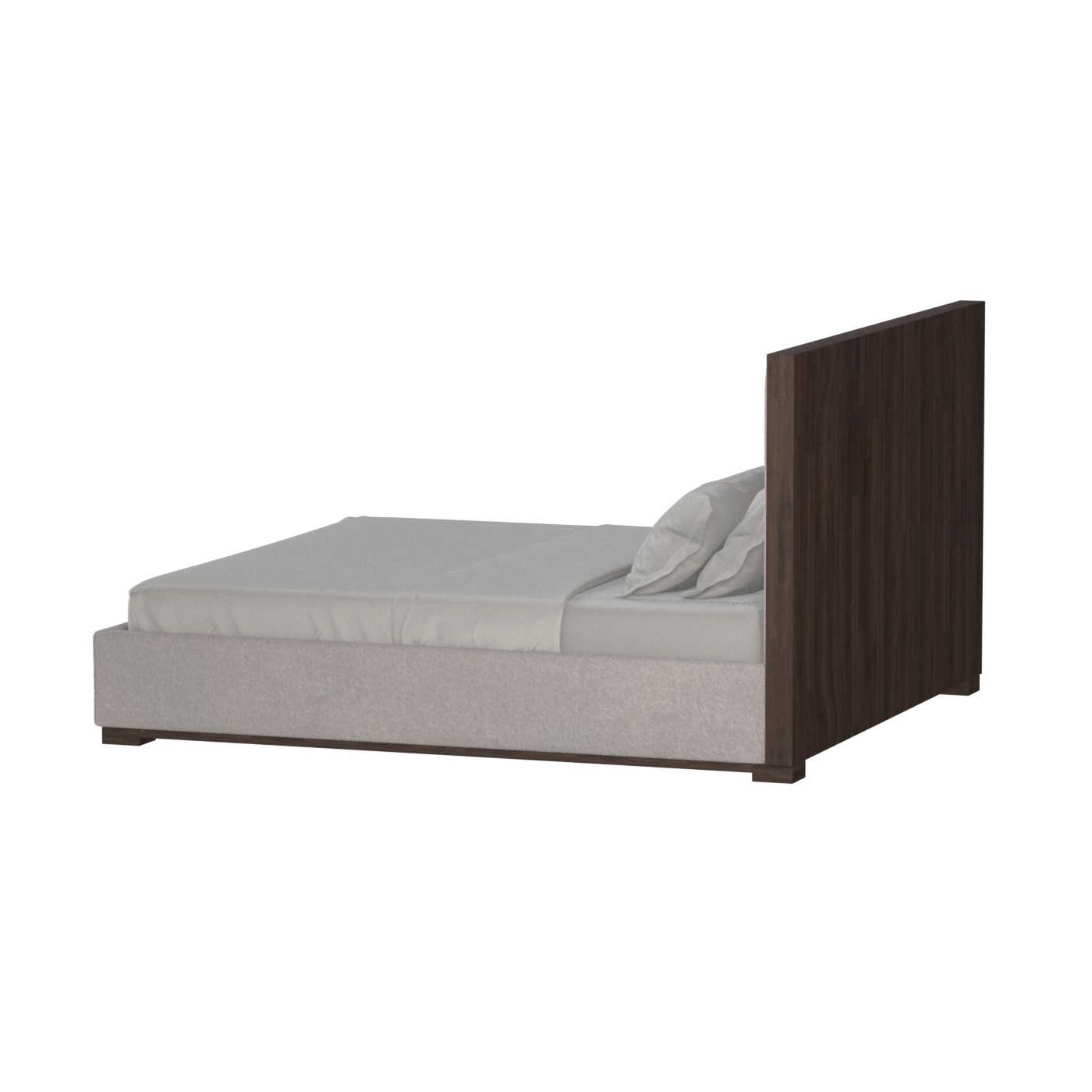 Ava Bed with Framed Vertical Headboard Panels