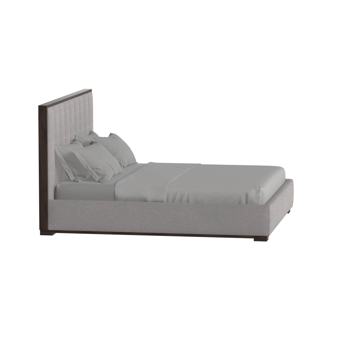 Ava Bed with Framed Vertical Headboard Panels