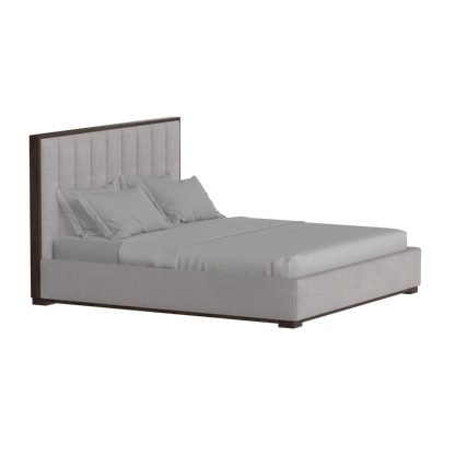 Ava Bed with Framed Vertical Headboard Panels