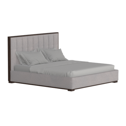 Ava Bed with Framed Vertical Headboard Panels