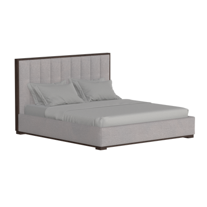 Ava Bed with Framed Vertical Headboard Panels