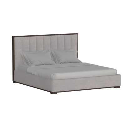 Ava Bed with Framed Vertical Headboard Panels