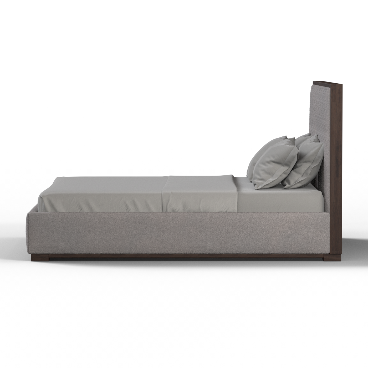 Ava Bed with Framed Vertical Headboard Panels