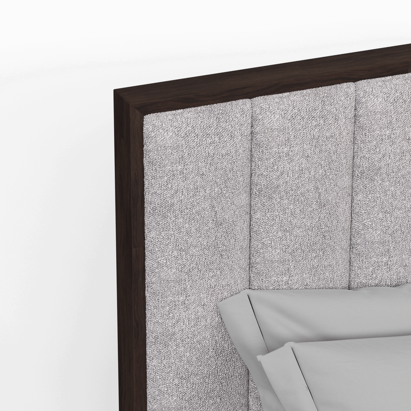 Ava Bed with Framed Vertical Headboard Panels