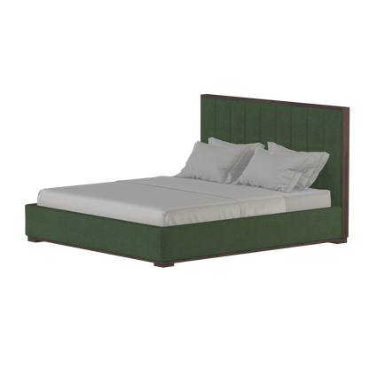 Ava Bed with Framed Vertical Headboard Panels
