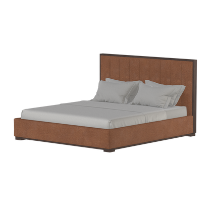 Ava Bed with Framed Vertical Headboard Panels